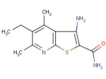 3-amino-5-ethyl-4,6-dimethylthieno[2,3-b]pyridine-2-carboxamide