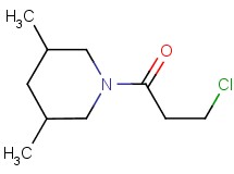 1-(3-chloropropanoyl)-3,5-dimethylpiperidine 1-(3-chloropropanoyl)-3,5-dimethylpiperidine