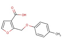 2-[(4-methylphenoxy)methyl]-3-furoic acid