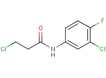 3-chloro-N-(3-chloro-4-fluorophenyl)propanamide 3-chloro-N-(3-chloro-4-fluorophenyl)propanamide