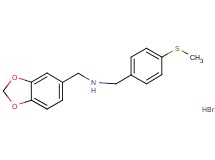 (1,3-benzodioxol-5-ylmethyl)[4-(methylthio)benzyl]amine hydrobromide