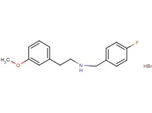 N-(4-fluorobenzyl)-2-(3-methoxyphenyl)ethanamine hydrobromide