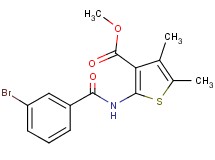 methyl 2-[(3-bromobenzoyl)amino]-4,5-dimethylthiophene-3-carboxylate