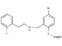 N-(5-bromo-2-methoxybenzyl)-2-(2-fluorophenyl)ethanamine hydrobromide