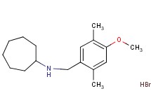 N-(4-methoxy-2,5-dimethylbenzyl)cycloheptanamine hydrobromide