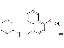 N-[(4-methoxy-1-naphthyl)methyl]cyclohexanamine hydrobromide