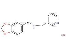 (1,3-benzodioxol-5-ylmethyl)(3-pyridinylmethyl)amine hydrobromide