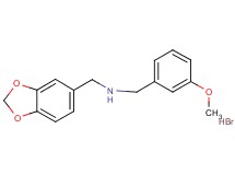 (1,3-benzodioxol-5-ylmethyl)(3-methoxybenzyl)amine hydrobromide