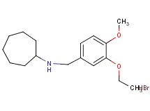 N-(3-ethoxy-4-methoxybenzyl)cycloheptanamine hydrobromide