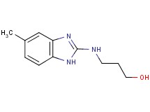 3-[(5-methyl-1H-benzimidazol-2-yl)amino]propan-1-ol