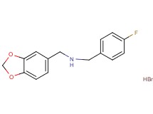 (1,3-benzodioxol-5-ylmethyl)(4-fluorobenzyl)amine hydrobromide