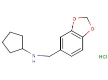 N-(1,3-benzodioxol-5-ylmethyl)cyclopentanamine hydrochloride