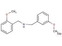 N-(3-methoxybenzyl)-1-(2-methoxyphenyl)methanamine hydrobromide