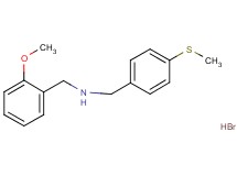 (2-methoxybenzyl)[4-(methylthio)benzyl]amine hydrobromide