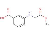 3-[(2-methoxy-2-oxoethyl)amino]benzoic acid