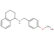 N-(4-methoxybenzyl)-1,2,3,4-tetrahydro-1-naphthalenamine hydrobromide
