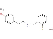 N-(2-fluorobenzyl)-2-(4-methoxyphenyl)ethanamine hydrobromide