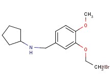 N-(3-ethoxy-4-methoxybenzyl)cyclopentanamine hydrobromide N-(3-ethoxy-4-methoxybenzyl)cyclopentanamine hydrobromide
