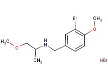 N-(3-bromo-4-methoxybenzyl)-1-methoxy-2-propanamine hydrobromide