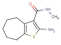 2-amino-N-methyl-5,6,7,8-tetrahydro-4H-cyclohepta[b]thiophene-3-carboxamide