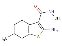 2-amino-N,6-dimethyl-4,5,6,7-tetrahydro-1-benzothiophene-3-carboxamide