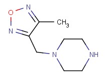 1-[(4-methyl-1,2,5-oxadiazol-3-yl)methyl]piperazine