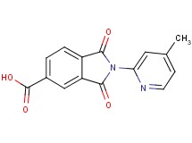 2-(4-methylpyridin-2-yl)-1,3-dioxoisoindoline-5-carboxylic acid
