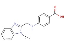 4-{[(1-methyl-1H-benzimidazol-2-yl)methyl]amino}benzoic acid