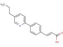 (2E)-3-[4-(5-propylpyridin-2-yl)phenyl]acrylic acid