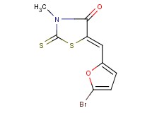 (5Z)-5-[(5-bromo-2-furyl)methylene]-3-methyl-2-thioxo-1,3-thiazolidin-4-one