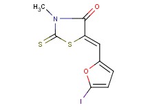 (5Z)-5-[(5-iodo-2-furyl)methylene]-3-methyl-2-thioxo-1,3-thiazolidin-4-one
