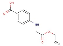 4-[(2-ethoxy-2-oxoethyl)amino]benzoic acid