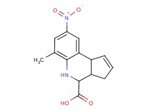 6-methyl-8-nitro-3a,4,5,9b-tetrahydro-3H-cyclopenta[c]quinoline-4-carboxylic acid