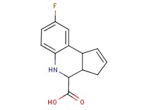 8-fluoro-3a,4,5,9b-tetrahydro-3H-cyclopenta[c]quinoline-4-carboxylic acid