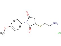3-[(2-aminoethyl)thio]-1-(4-methoxyphenyl)-2,5-pyrrolidinedione hydrochloride