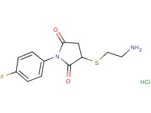 3-[(2-aminoethyl)thio]-1-(4-fluorophenyl)-2,5-pyrrolidinedione hydrochloride