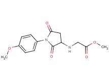 methyl N-[1-(4-methoxyphenyl)-2,5-dioxopyrrolidin-3-yl]glycinate