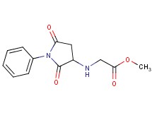 methyl N-(2,5-dioxo-1-phenylpyrrolidin-3-yl)glycinate