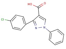 3-(4-chlorophenyl)-1-phenyl-1H-pyrazole-4-carboxylic acid