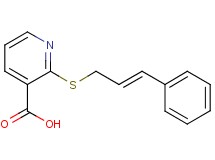 2-{[(2E)-3-phenylprop-2-en-1-yl]thio}nicotinic acid