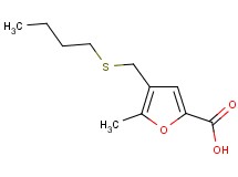 4-[(butylthio)methyl]-5-methyl-2-furoic acid