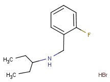 N-(2-fluorobenzyl)-3-pentanamine hydrobromide