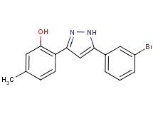 2-[5-(3-bromophenyl)-1H-pyrazol-3-yl]-5-methylphenol