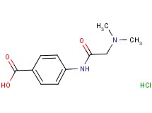 4-[(N,N-dimethylglycyl)amino]benzoic acid hydrochloride