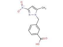 3-[(5-methyl-3-nitro-1H-pyrazol-1-yl)methyl]benzoic acid
