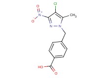 4-[(4-chloro-5-methyl-3-nitro-1H-pyrazol-1-yl)methyl]benzoic acid