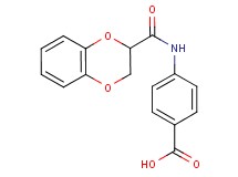 4-[(2,3-dihydro-1,4-benzodioxin-2-ylcarbonyl)amino]benzoic acid