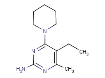 5-ethyl-4-methyl-6-(1-piperidinyl)-2-pyrimidinamine