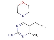 5-ethyl-4-methyl-6-(4-morpholinyl)-2-pyrimidinamine