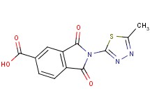 2-(5-methyl-1,3,4-thiadiazol-2-yl)-1,3-dioxoisoindoline-5-carboxylic acid